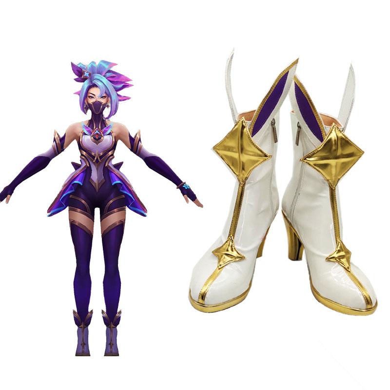 LOL Star Guardian Akali Cosplay Shoes