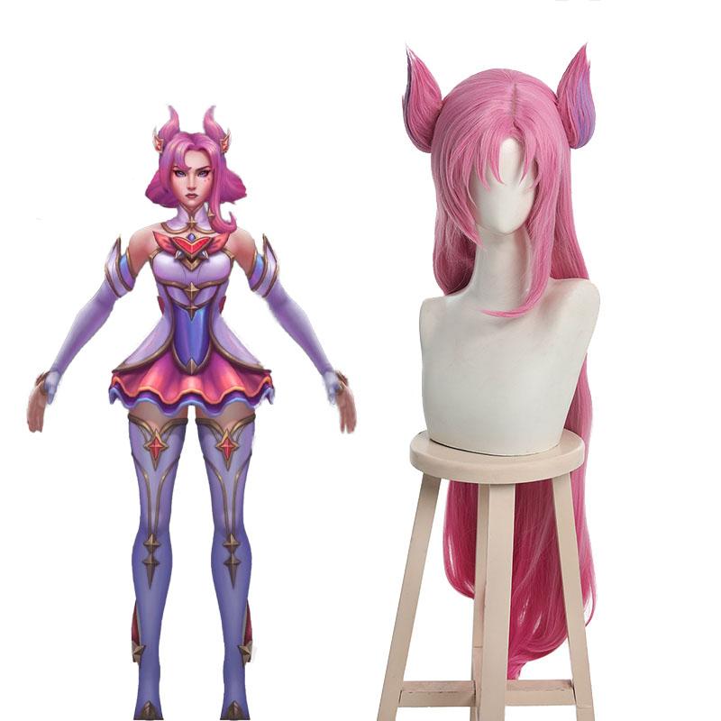 LOL Star Guardian Kaisa Gradient Long Cosplay Wigs Halloween wig