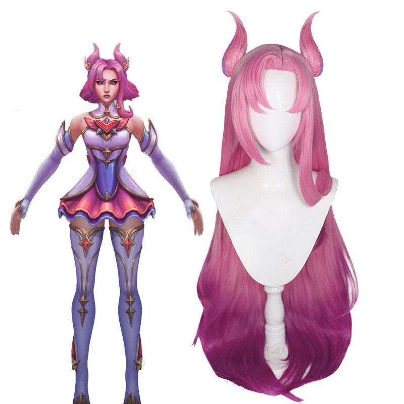 LOL Star Guardian Kaisa Gradient Long Cosplay Wigs Halloween wig