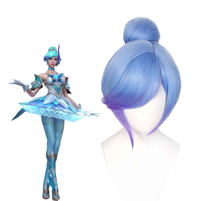 LOL Star Guardian Orianna Gradient Long Cosplay Wigs