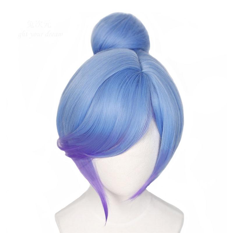 LOL Star Guardian Orianna Gradient Long Cosplay Wigs