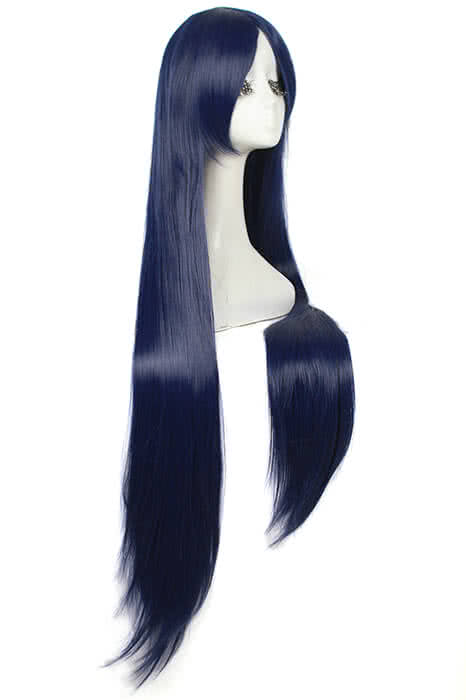 League Of Legends the Nine-Tailed Fox Ahri Long Deep Blue Game Cosplay Woman Wigs