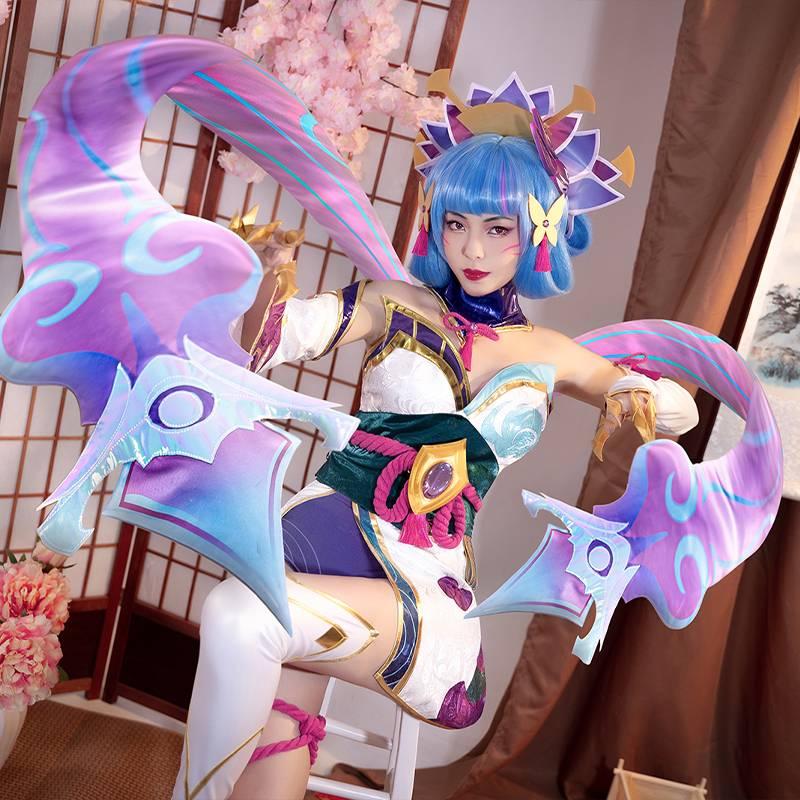 【Ready To Ship】LOL Spirit Blossom Evelynn Cosplay Costume Halloween Costume