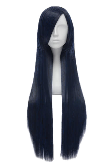 80cm Long Straight Love Live! Sonoda Umi Dark Blue Cosplay Wigs