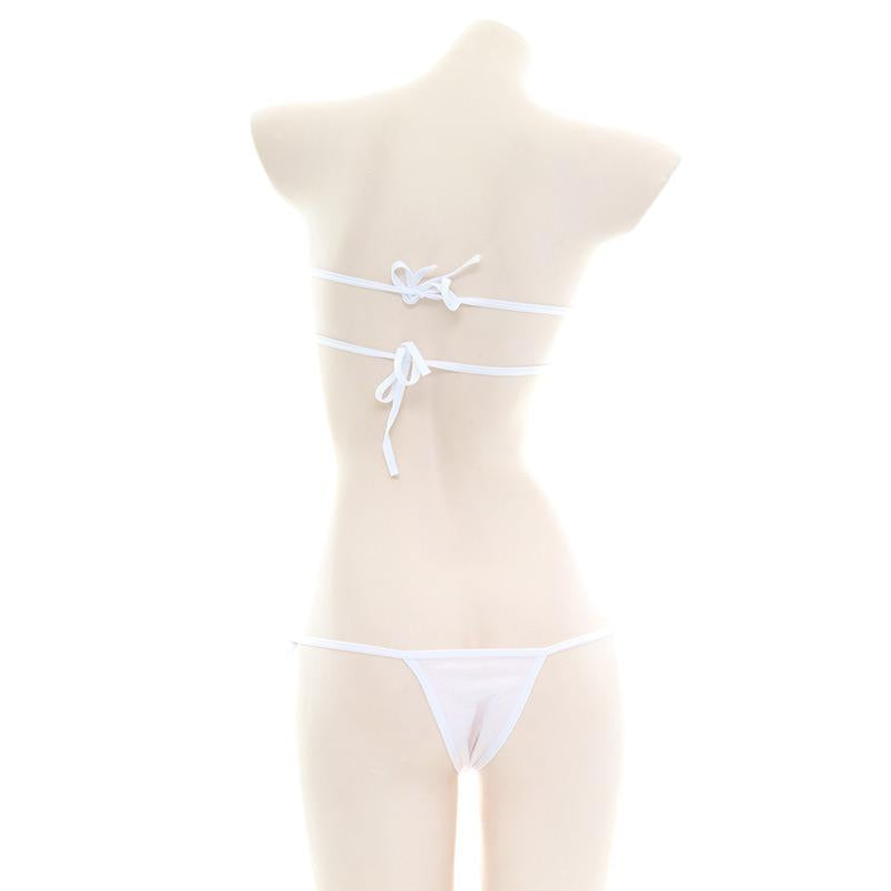 Love Embroidery Bikini Sexy 2 Colors Cosplay Costume
