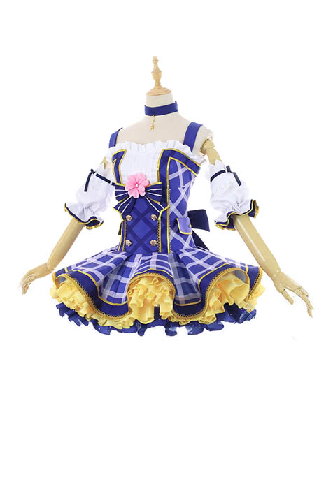 Love Live Bouquet Awaken Sonoda Umi Blue Dress Anime Cosplay Costumes
