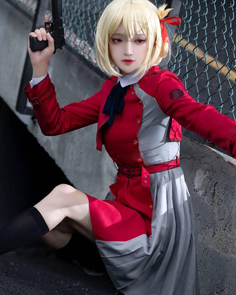 Lycoris Recoil Chisato Nishikigi Cosplay Costume