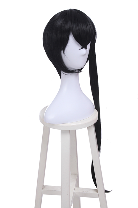 Magical Girl Raising Project Kano Sazanami Long Synthetic Black Cosplay Wigs