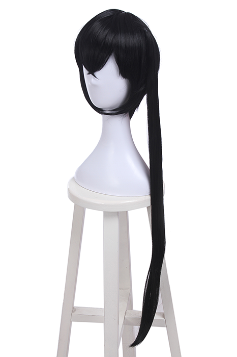 Magical Girl Raising Project Kano Sazanami Long Synthetic Black Cosplay Wigs