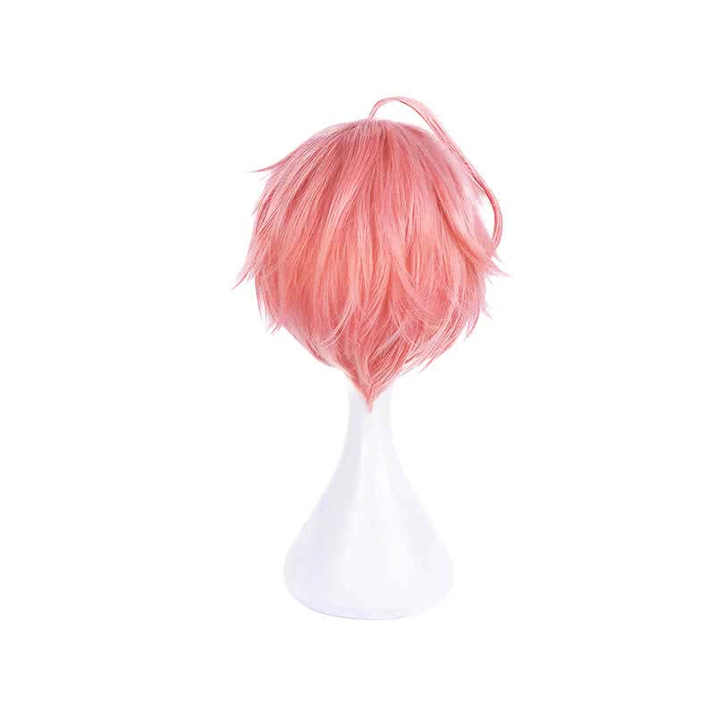 Magical Girl Ore Saki Uno Pink Short Synthetic Cosplay Wig
