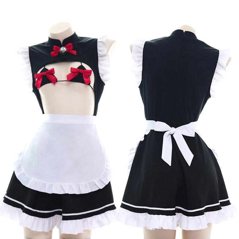 Maid Bow Cute Lingerie Cosplay Costume