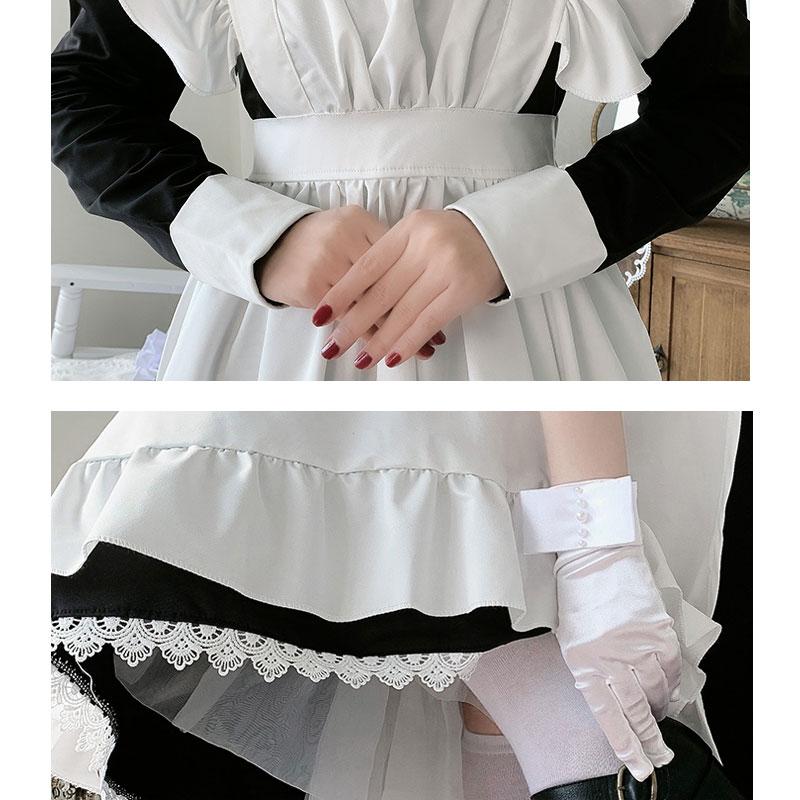 Maid Outfit Cute Uniform Long Sleeve And Short Sleeve Cosplay Costume