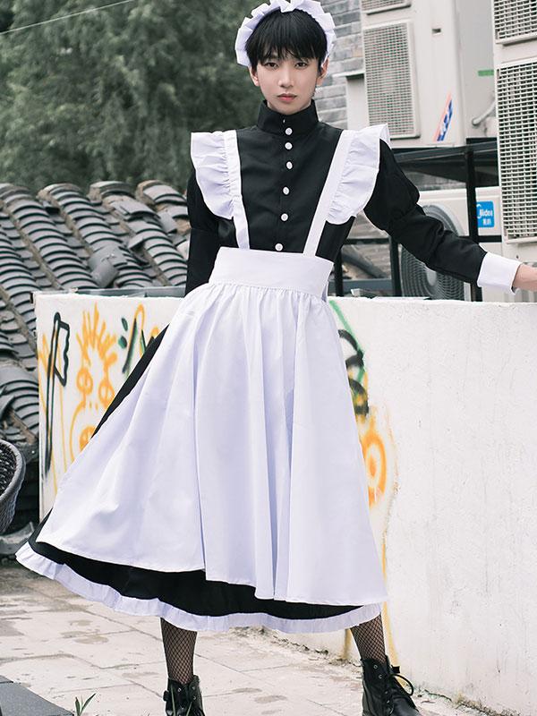 Maid Outfit Gender Conversion Boys Male Cosplay Costume - L Maid Outfit Gender Conversion Boys Male Cosplay Costume - L
