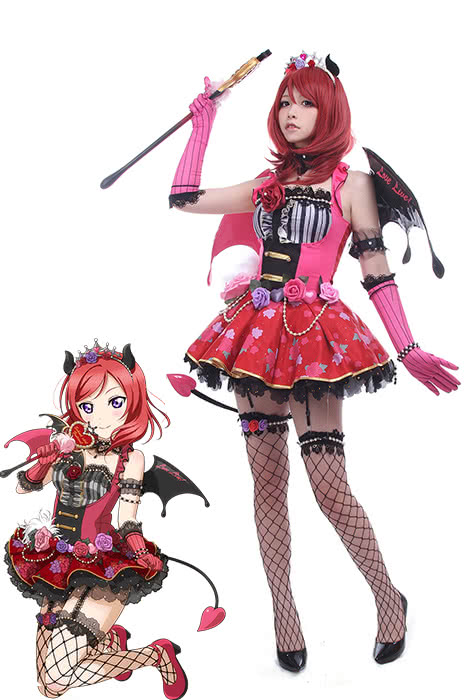 Love Live! Little Devil Costumes Maki Nishikino Anime Cosplay Costumes
