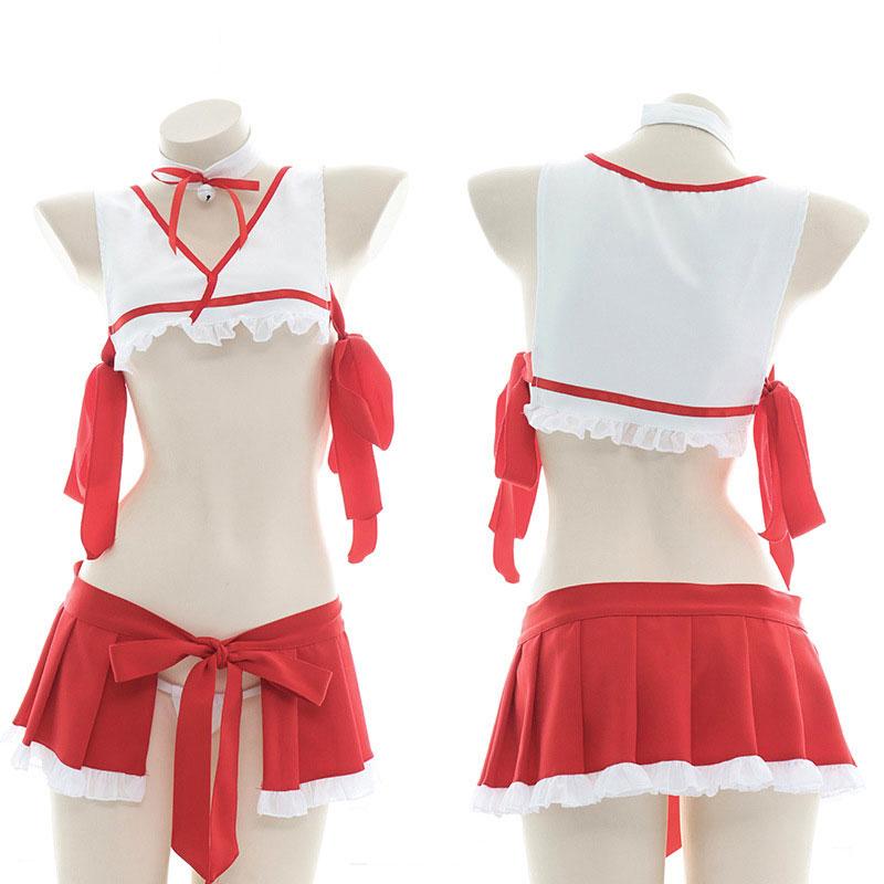 Miko Sexy Pajamas Lingerie Cosplay Costume - Free Size Miko Sexy Pajamas Lingerie Cosplay Costume - Free Size