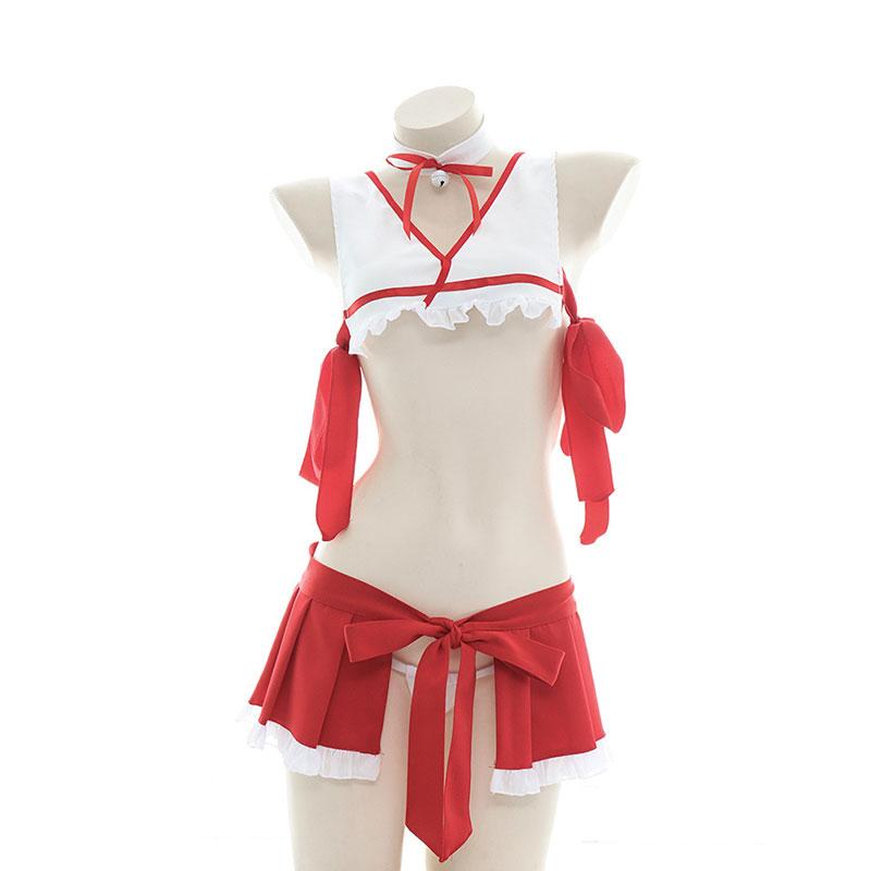 Miko Sexy Pajamas Lingerie Cosplay Costume