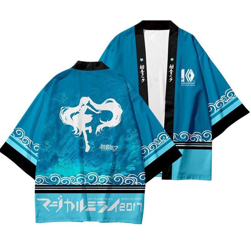 Miku Hatsune Haori T-shirt Cosplay Costume
