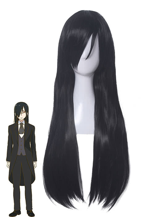 Miss Kobayashi's Dragon Maid Fafnir Long Black Cosplay Wigs