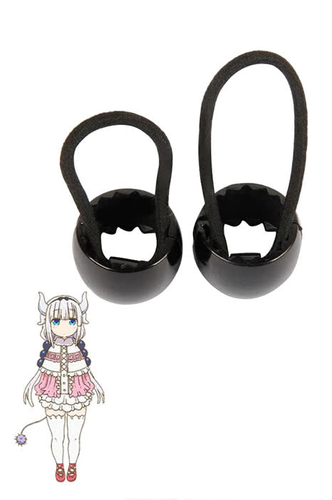 Miss Kobayashi's Dragon Maid Kanna Kobayashi Black Anime Cosplay Head Ropes