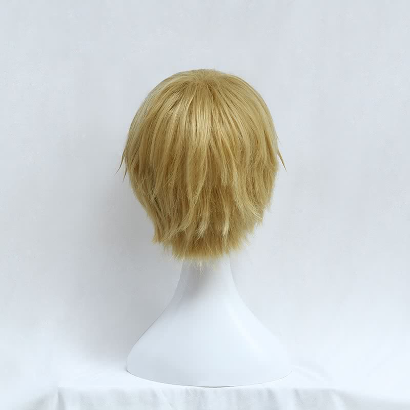 32cm Short Yellow Durarara Shizuo Heiwajima Cosplay Hair Wigs