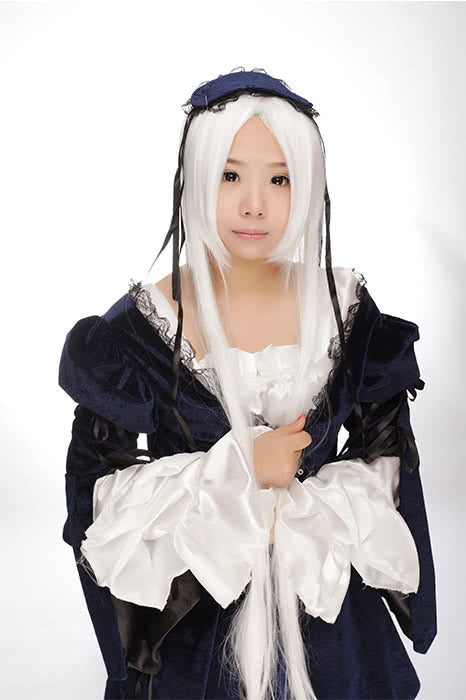 100cm long white cosplay wig Anime INUYASHA/Suigintou straight party full hair