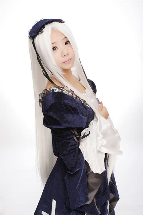 100cm long white cosplay wig Anime INUYASHA/Suigintou straight party full hair