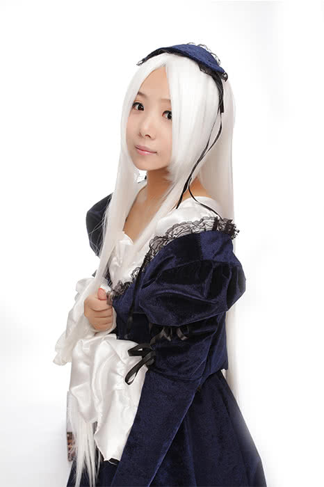 100cm long white cosplay wig Anime INUYASHA/Suigintou straight party full hair