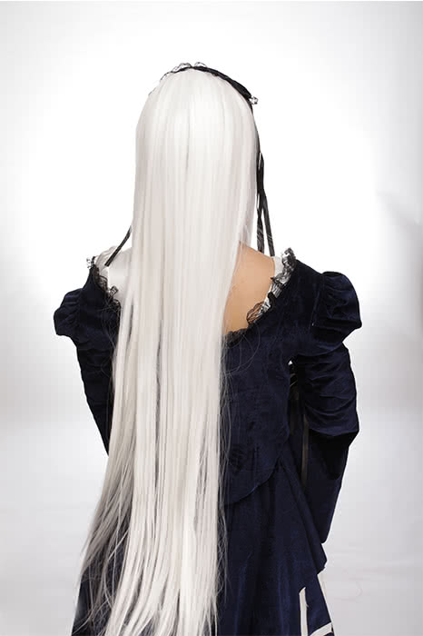 100cm long white cosplay wig Anime INUYASHA/Suigintou straight party full hair
