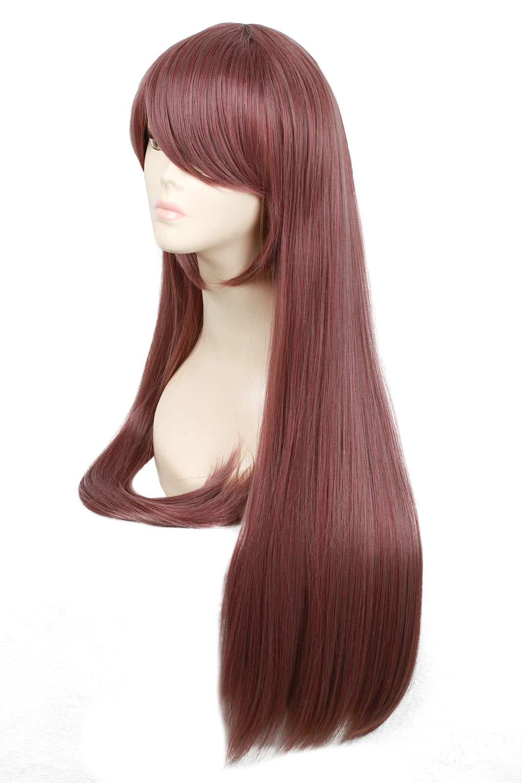 75cm Long Straight Auburn Cosplay Wig