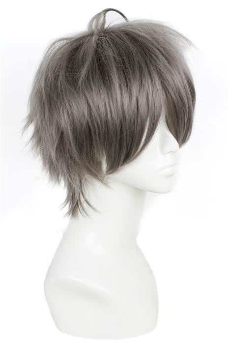 Haikyuu!! Kōshi Sugawara Short Grey Cosplay Wig Man Hair