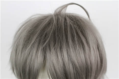 Haikyuu!! Kōshi Sugawara Short Grey Cosplay Wig Man Hair