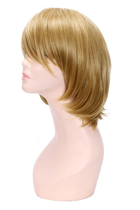 Love Live! Hanayo Koizumi Golden Short Cosplay Wigs Straight BOB Women Full Hair