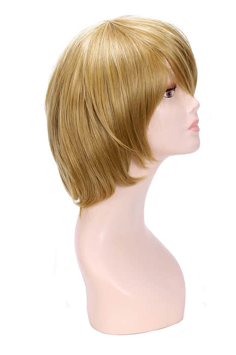 Love Live! Hanayo Koizumi Golden Short Cosplay Wigs Straight BOB Women Full Hair