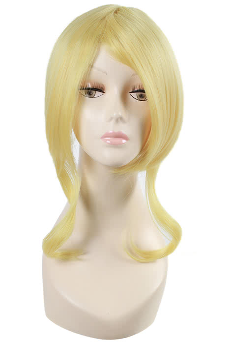 Love Live Eli Ayase Medium Blonde Ponytail Cosplay Wigs