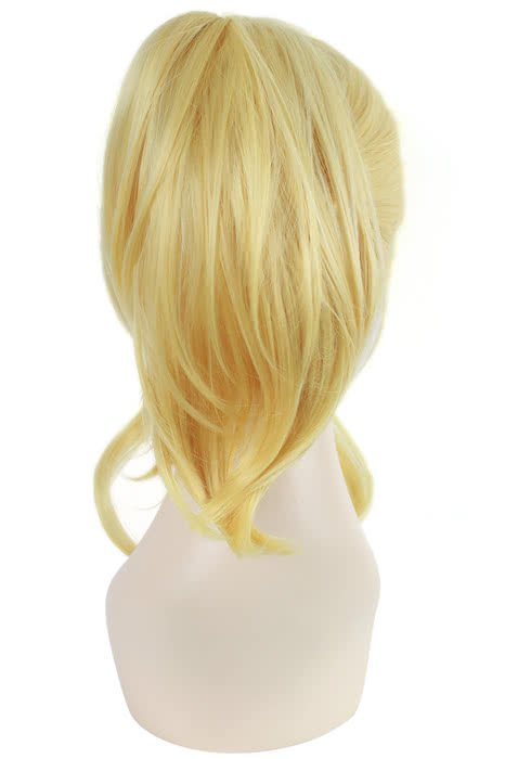 Love Live Eli Ayase Medium Blonde Ponytail Cosplay Wigs