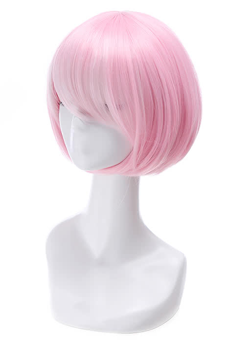 Re:ZERO -Starting Life in Another World Ram Cosplay Wigs Short Sakura Pink Hair Wigs ML224B