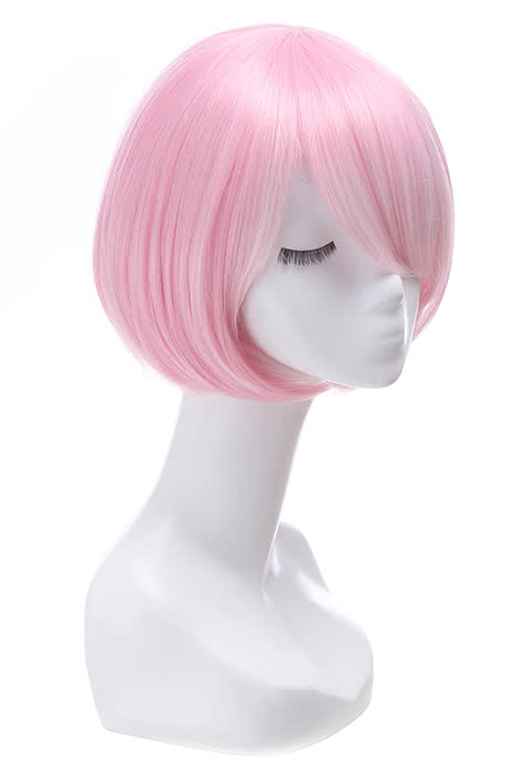 Re:ZERO -Starting Life in Another World Ram Cosplay Wigs Short Sakura Pink Hair Wigs ML224B