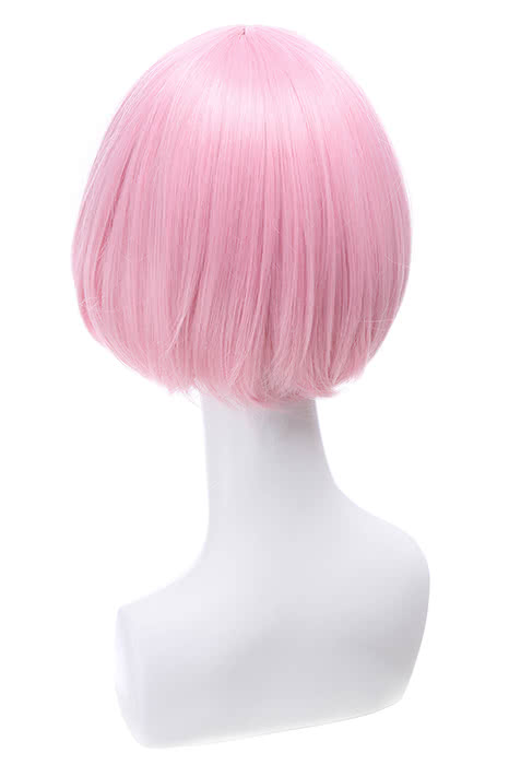 Re:ZERO -Starting Life in Another World Ram Cosplay Wigs Short Sakura Pink Hair Wigs ML224B