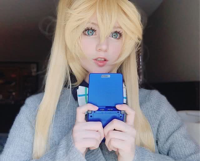 Anime Blend S Kaho Hinata Wigs Cosplay Long Yellow Curly Synthetic Hair