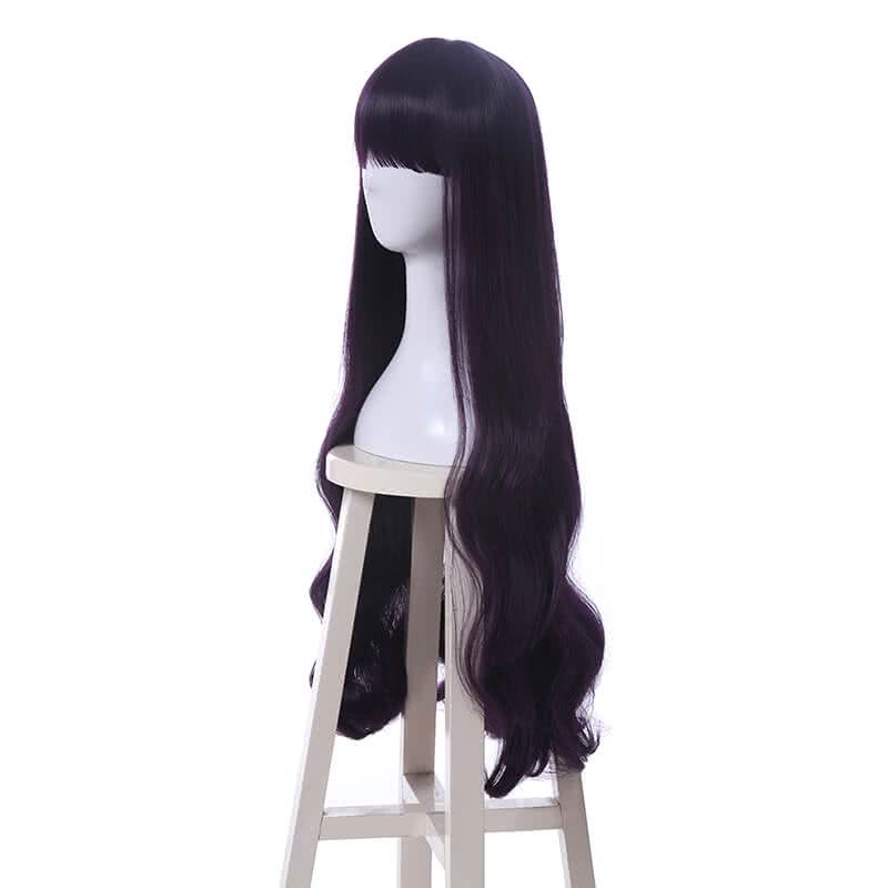 Cardcaptor Sakura Clear Card-hen Tomoyo Daidouji Anime Cosplay Wigs Long Curly Deep Purple Woman Wigs