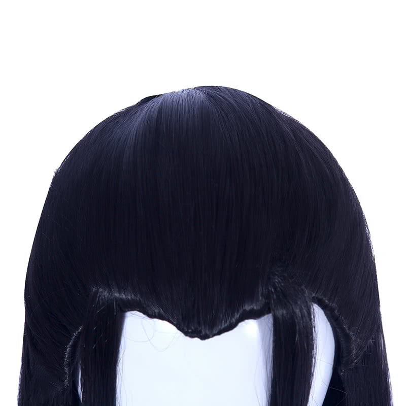 70cm Long Game Liuxiang Chu Cosplay Black Straight Wigs
