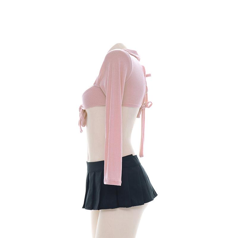 Modal Sexy Underwear Pink Cosolay Costume