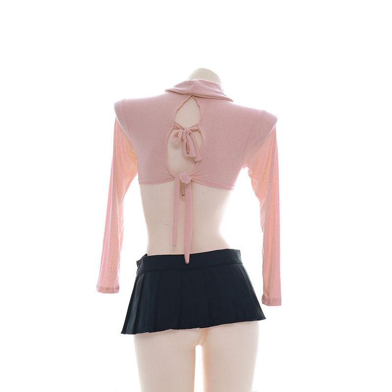 Modal Sexy Underwear Pink Cosolay Costume