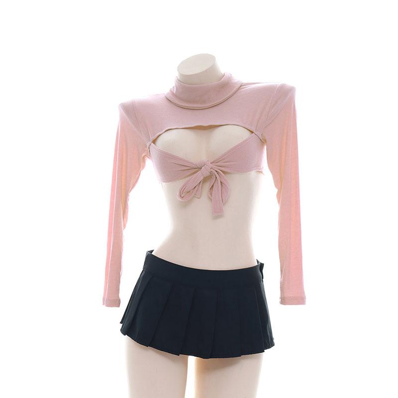 Modal Sexy Underwear Pink Cosolay Costume