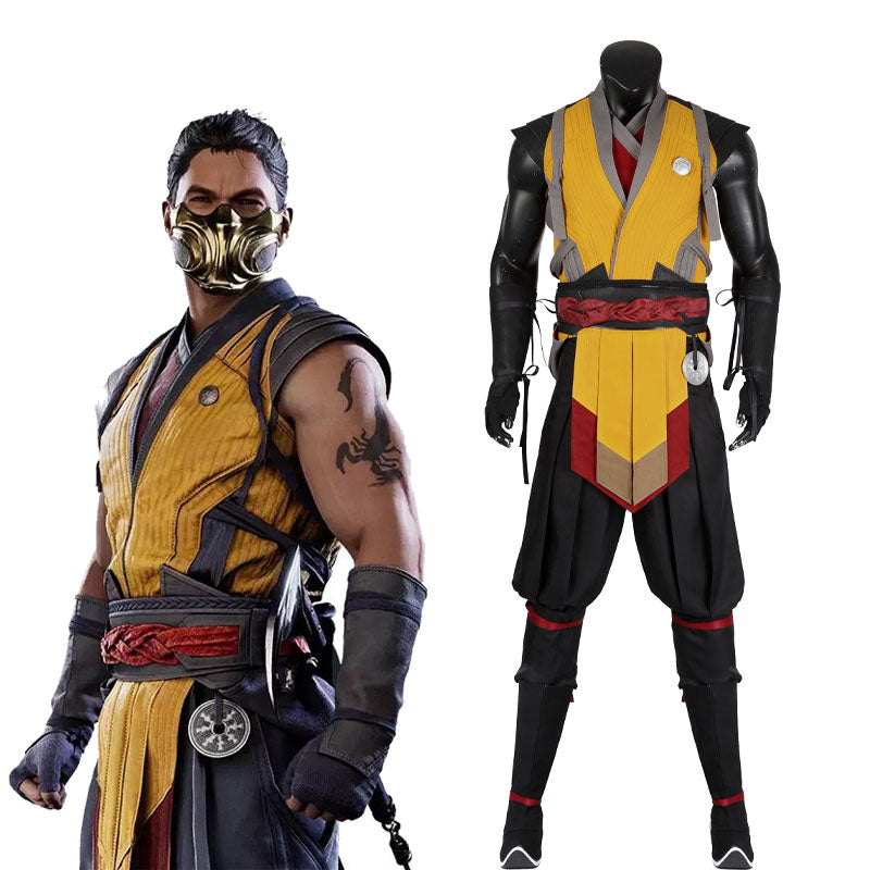 Mortal Kombat 1 Scorpion Cosplay Costume Halloween Costume