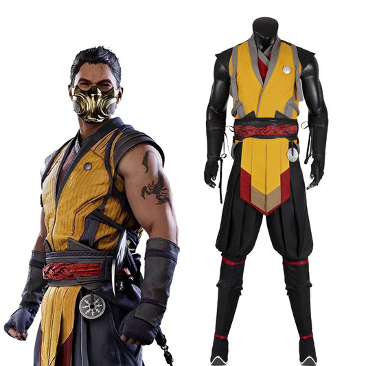 Mortal Kombat 1 Scorpion Cosplay Costume Halloween Costume
