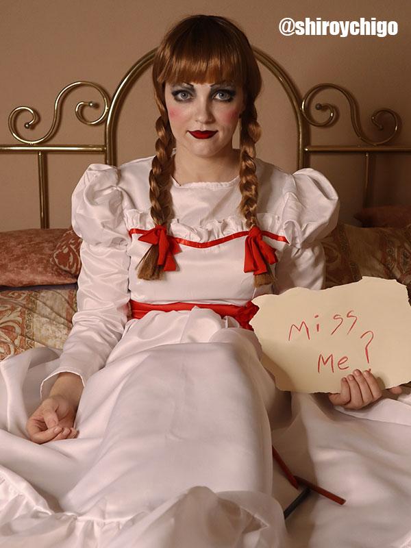 Movie Annabelle Cosplay Halloween Party Fancy Dress For Girls Kids