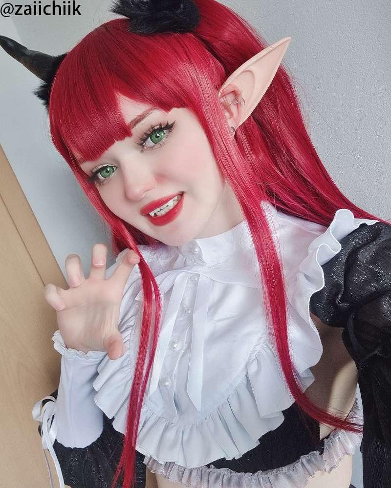 My Dress-Up Darling Marin Kitagawa Little Devil Wine Red Cosplay Wigs