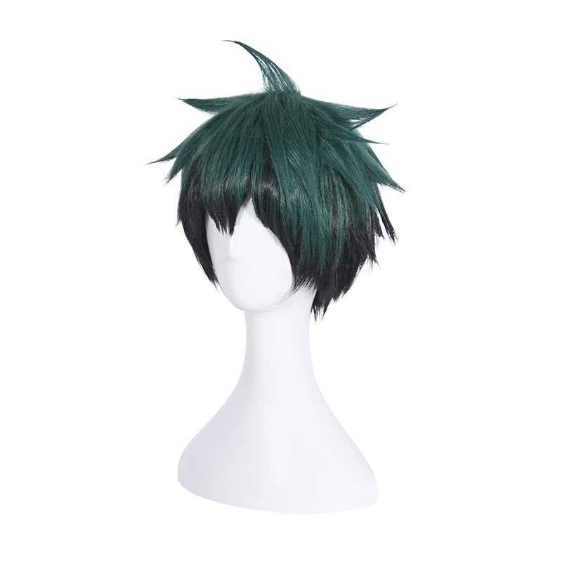 My Hero Academia Izuku Midoriya Fluffy Green and Black Gradient Hair Cosplay Wigs
