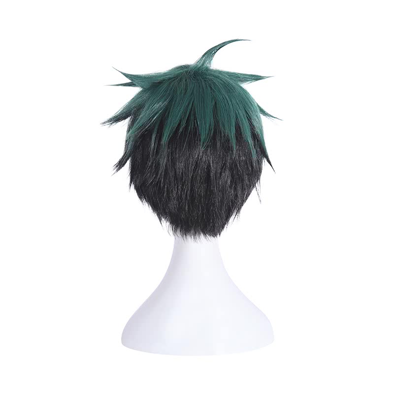 My Hero Academia Izuku Midoriya Fluffy Green and Black Gradient Hair Cosplay Wigs
